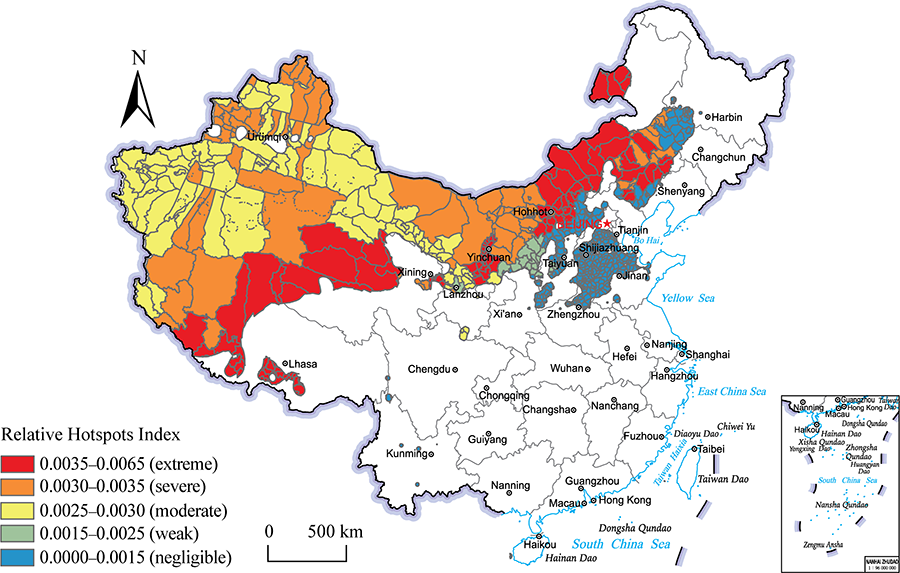 基于cnki文献大数据的中国荒漠化研究热点空间分布与动态变化